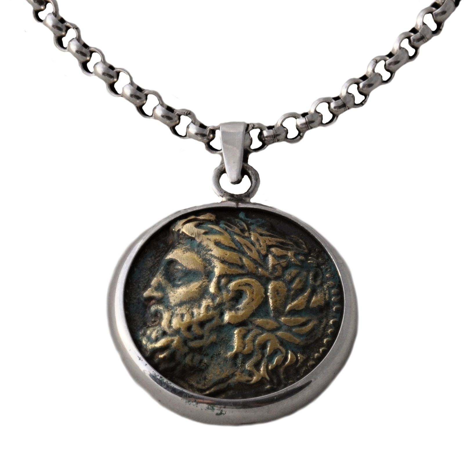 Vorlové Šperky, Stříbrný přívěsek antická mince, PR458