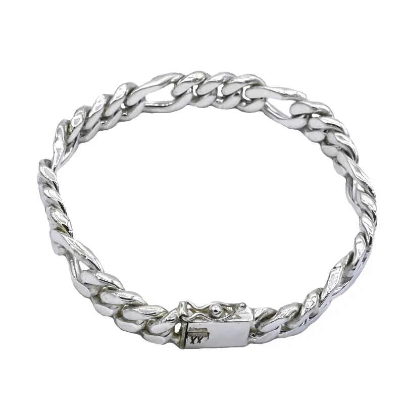 Vorlové Šperky, Stříbrný náramek Figaro 3+1, 10 mm, B181