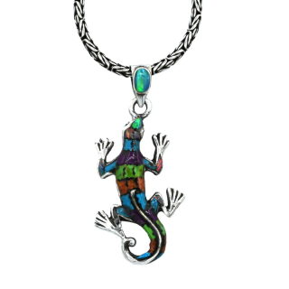 Vorlové Šperky, Stříbrný přívěsek ještěrka, PR801