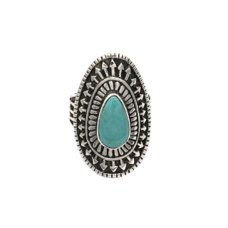 Vorlové Šperky, Stříbrný prsten s tyrkysem, E121