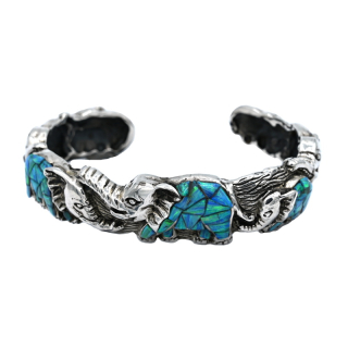 Vorlové Šperky, Stříbrný náramek sloni, B200