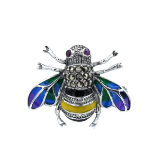 Vorlové Šperky, Stříbrná brož včela, M012