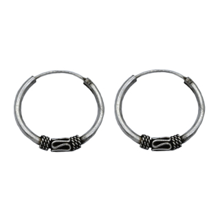 Vorlové Šperky, Stříbrné náušnice starostříbrné kruhy 20 mm, N279