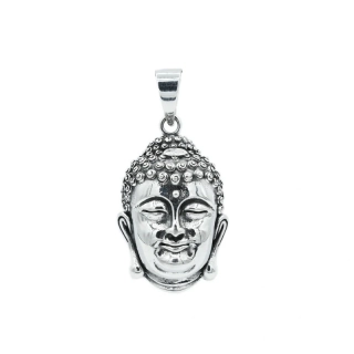Vorlové Šperky, Stříbrný přívěsek Buddha, Buddhova hlava, PR847