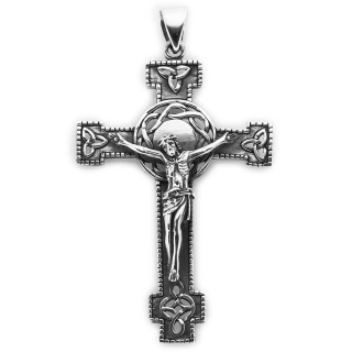 Vorlové Šperky, Stříbrný přívěsek kříž Ježíš velký, PR403